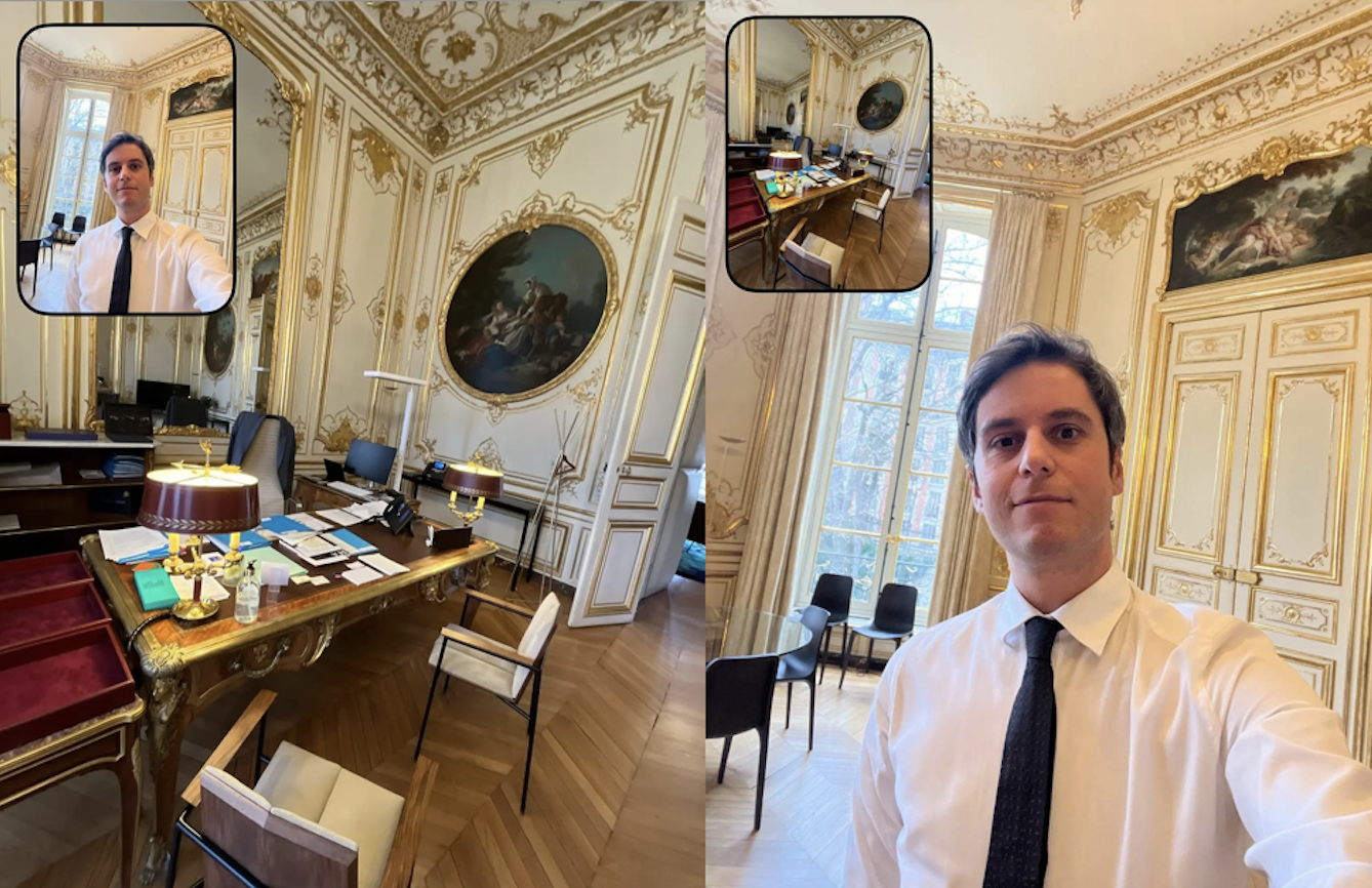 capture d'écran du compte BeReal de Gabriel Attal